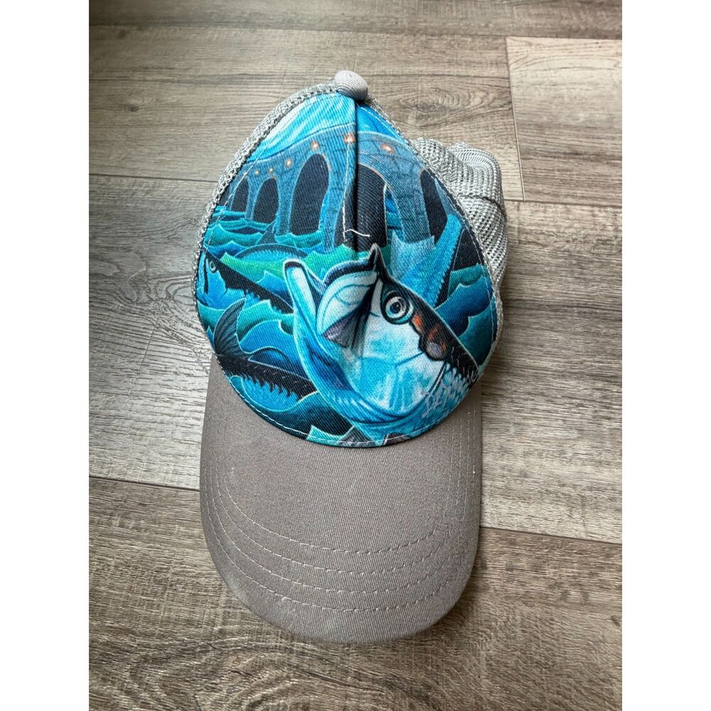 Derek DeYoung Starry Night Tarpon Printed Mesh Trucker Hat